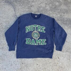 Vintage 90s Notre Dame Fighting Irish College Jansport Crewneck Sweatshirt Large